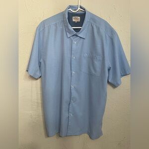 Men's Blue Short Sleeve Shirt